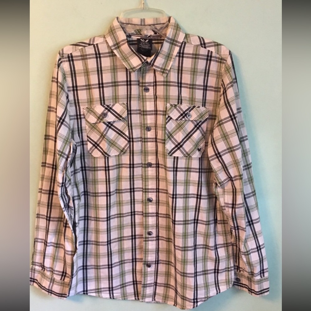 Shaun White plaid button down Boys size large